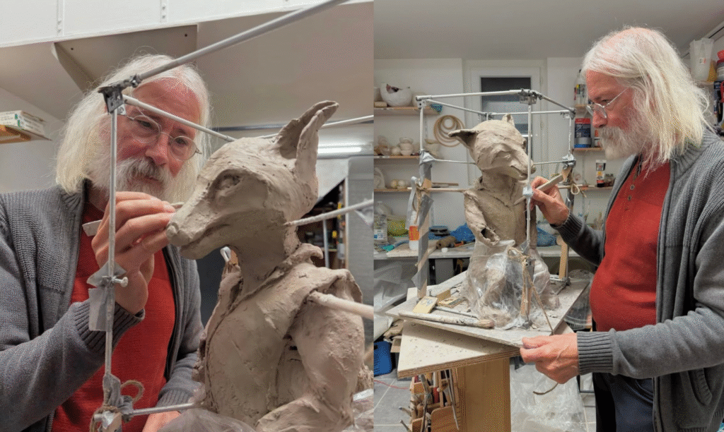In het atelier van Hugo VandenBorre