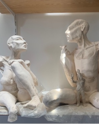 Het proces van het kunstwerk 'De Tweeling'